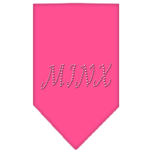 Minx Rhinestone Bandana Bright Pink Small